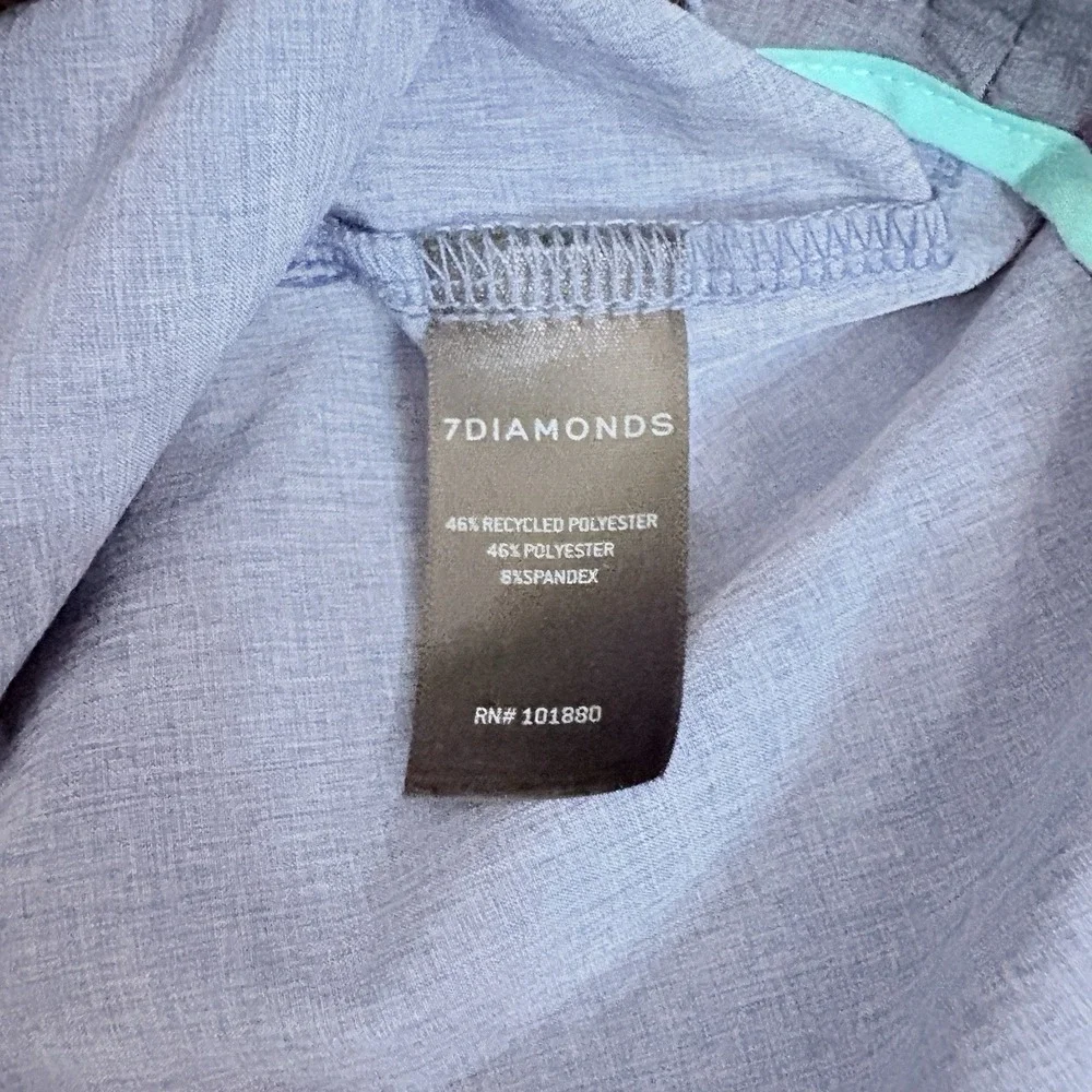 7 Daimonds Shorts Mens 31 Blue Hybrid Chino Performance Aeroplane Lightweight